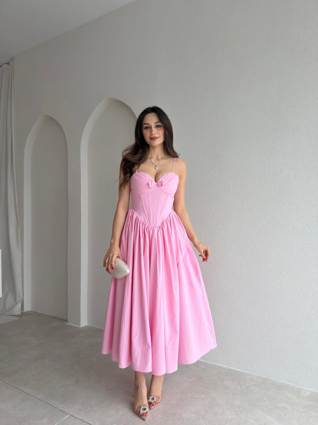 Robe midi Rose 🌸