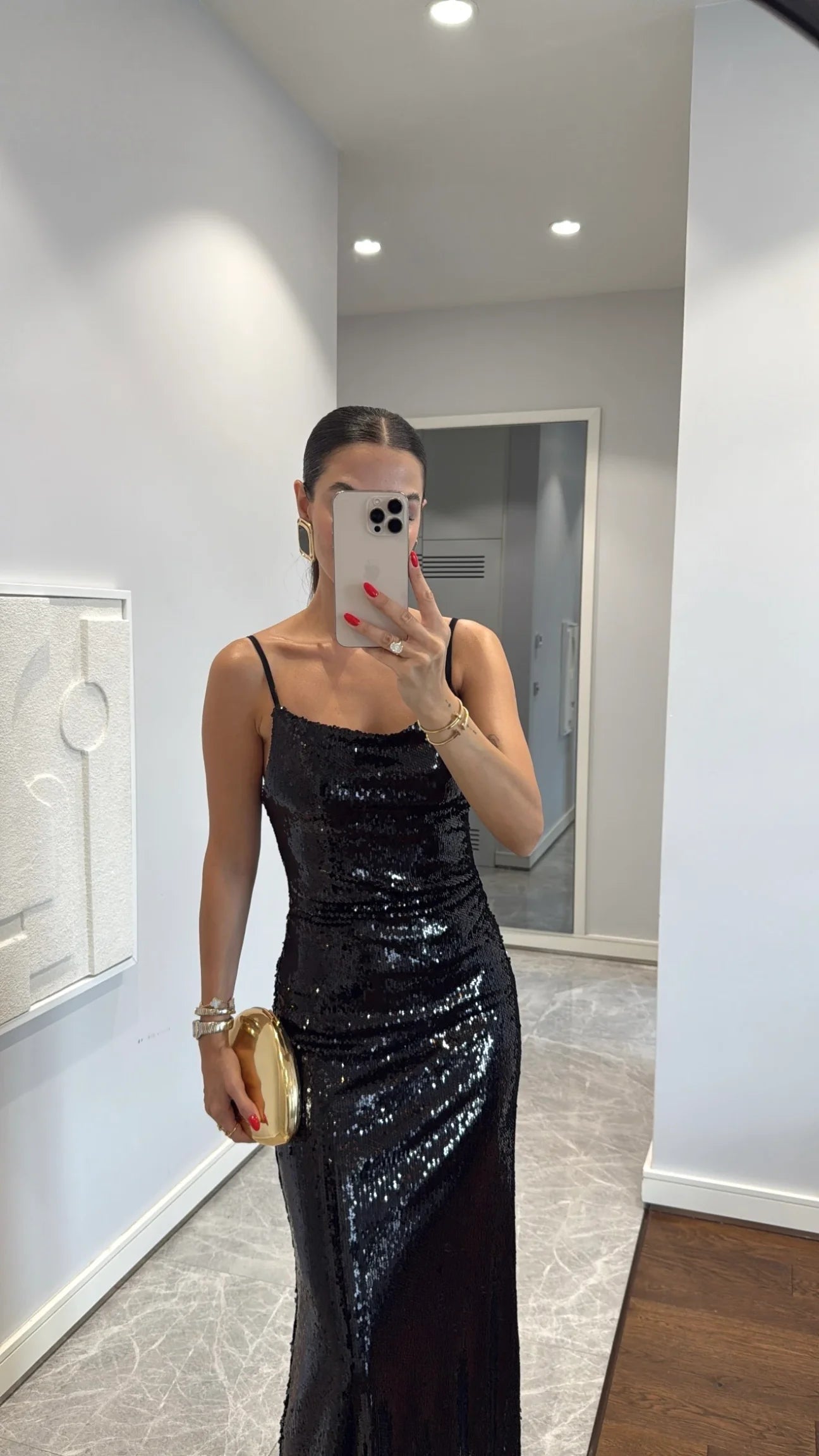 Robe Noir à sequins 🐈‍⬛